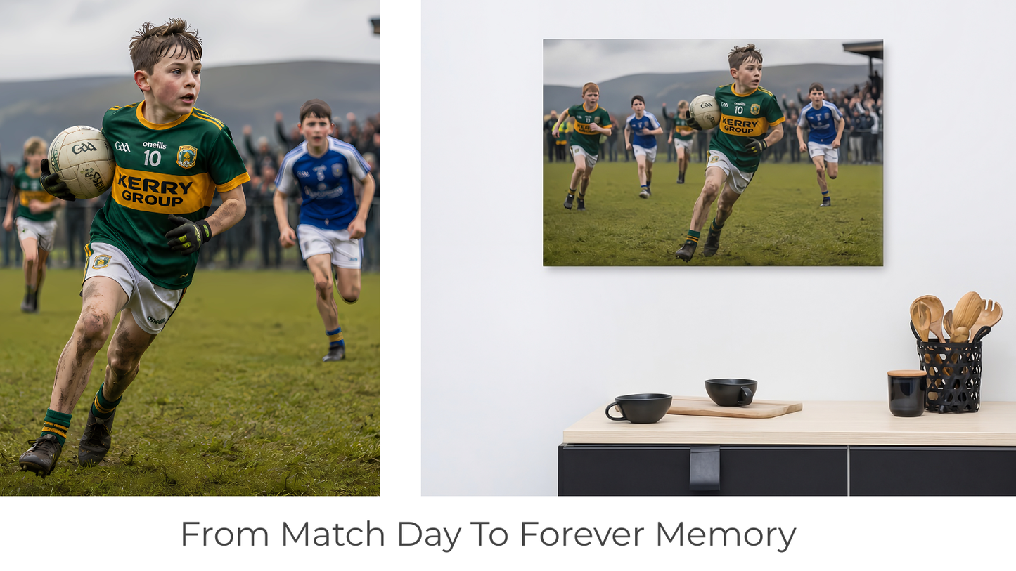 Turn Their Proudest Match Day Into Wall Art